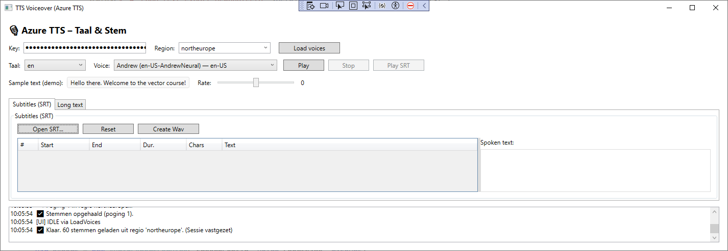 Screenshot TTSSyncApp