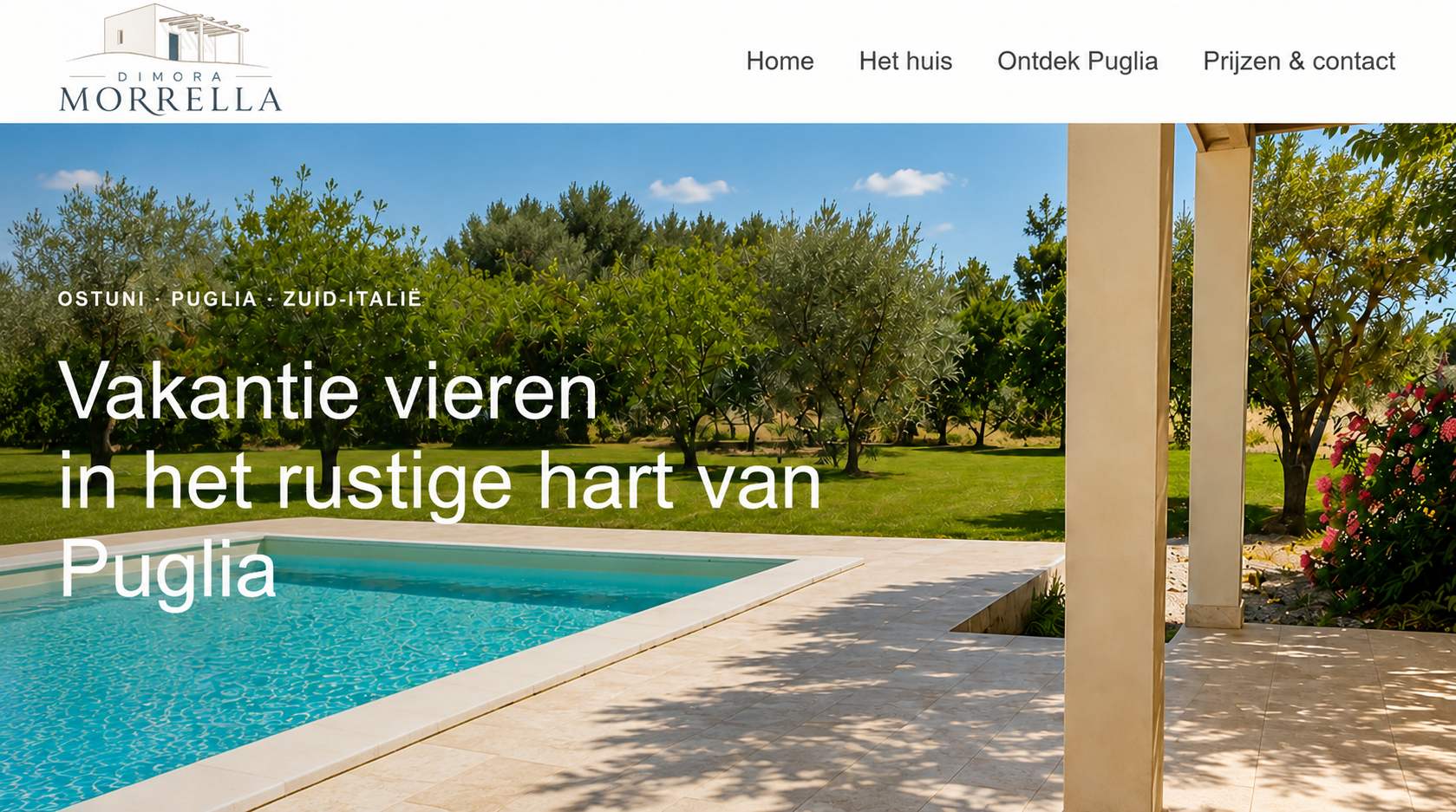 Homepage van Dimora Morrella